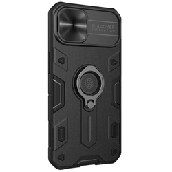 Противоударный чехол с кольцом и защитой камеры Nillkin CamShield Armor Case для iPhone 13