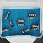 Бусина сталь, трубочка проставочная, легкая ажурная, р-р 12×4мм, штучно