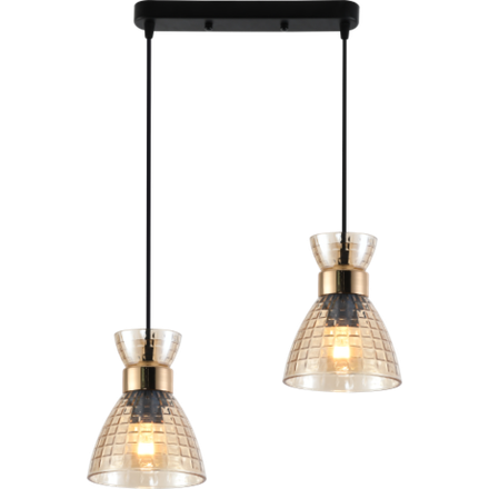 Светильник подвесной (подвес) Rivoli Iris 9186-302 2хЕ27 60 Вт модерн