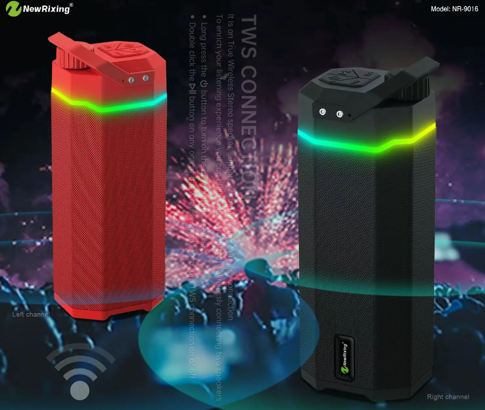 Беспроводная колонка NewRixing NR-9016 (FMрадио/USB/TF)