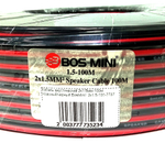 Кабель акустический 2х1.5мм-100м Красный/черный BosMini