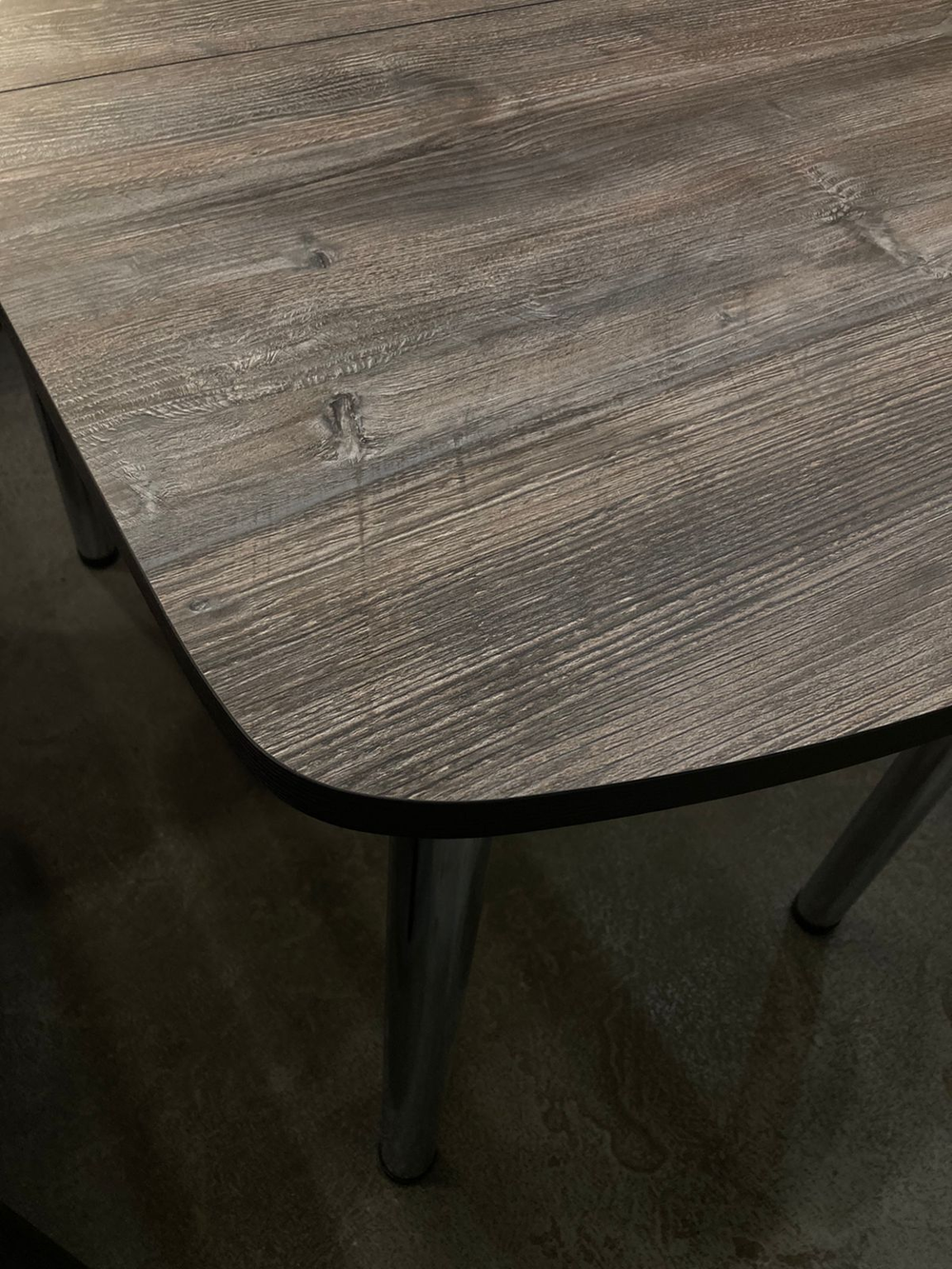 Стол разд пластиковый подстолье прямое хром пояс венге сосна пандероса