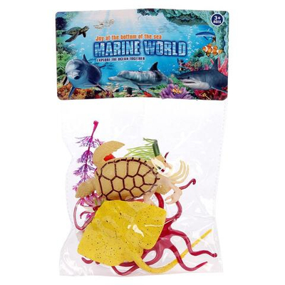 Набор морских животных 8шт, пакет D8-2
