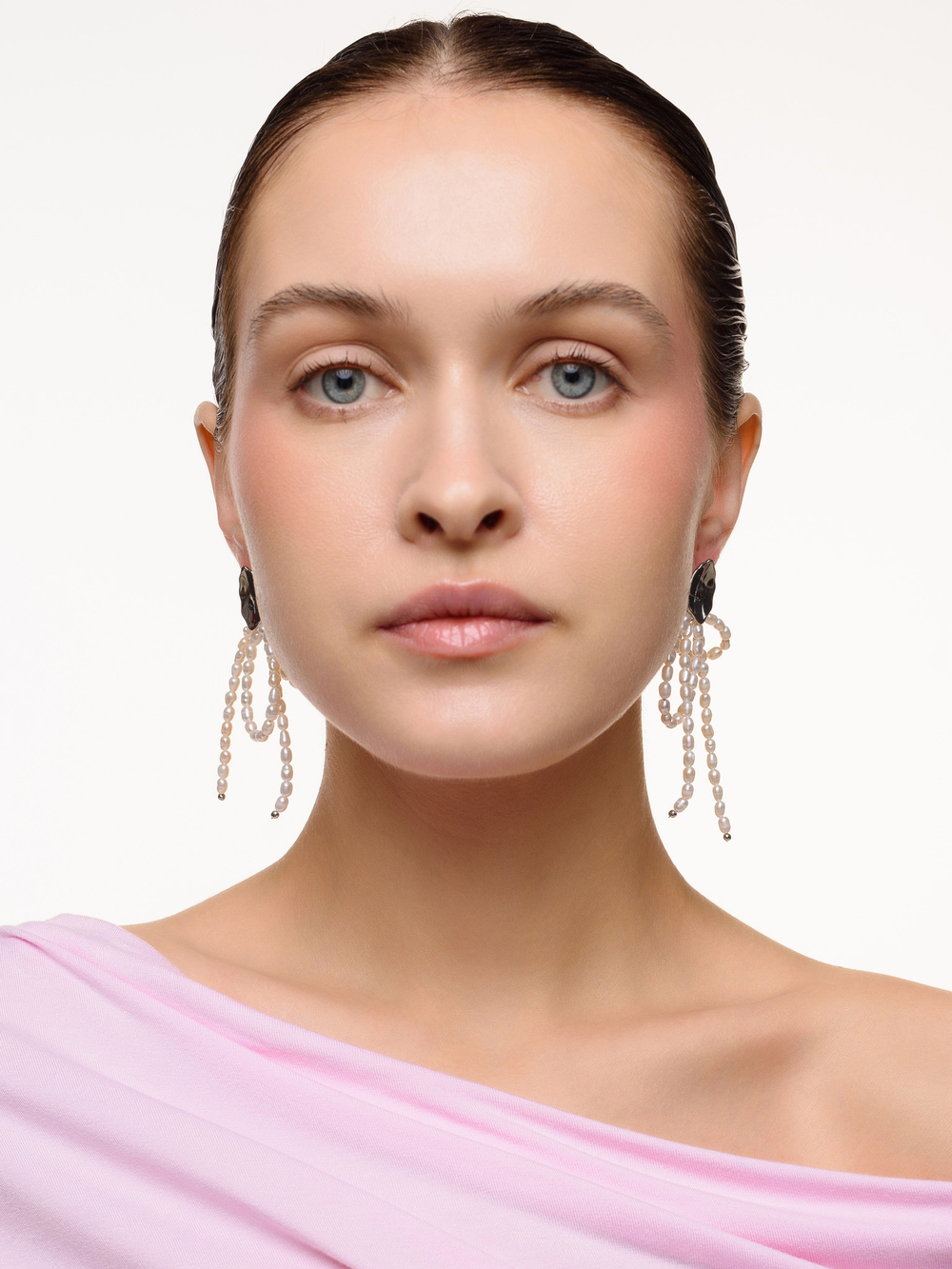 Серьги "Glide bow" Silver