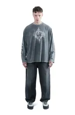 Лонгслив Issaya x Volchok Ghost Castle серый