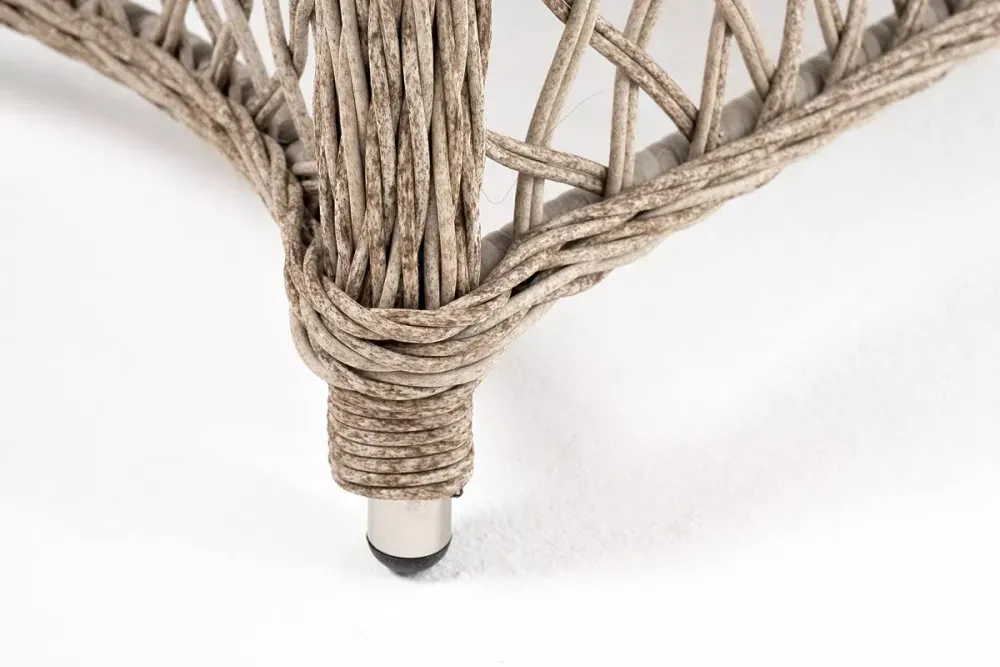 "Эспрессо-80 L" обеденная группа плетеная, цвет бежевый