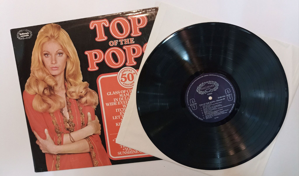 Винтажная виниловая пластинка LP Сборник Top Of The Pops Vol. 50 Special 50th Edition (UK 1976)