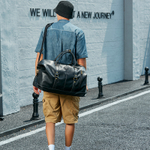 Slazenger PU Handbag Travel Bag Unisex Black/Brown