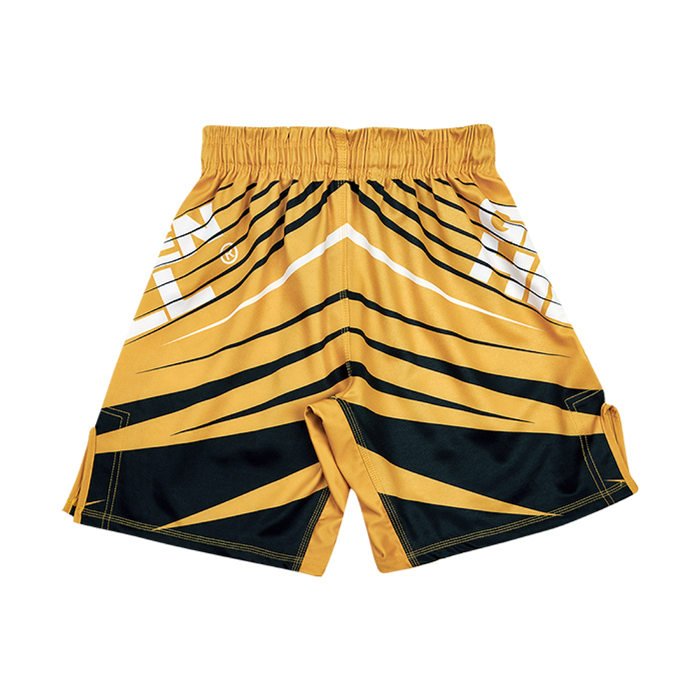MMI-4022 Шорты MMA SHORT IMMAF approved черно-золотой
