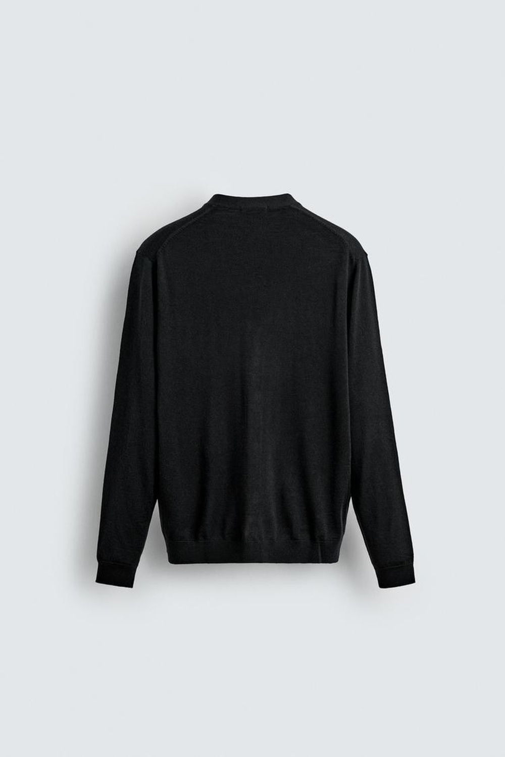 ZARA КАРДИГАН ИЗ 100% ШЕРСТИ, ЧЕРНЫЙ