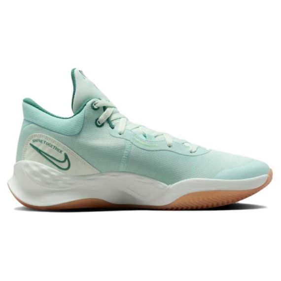 NIKE Renew Elevate 3 Баскетбольные кроссовки Низкие Прибрежный синий/Паровой зеленый/Красный Бронза/Светло-зеленый/ICE Жадеит Синий Мужские