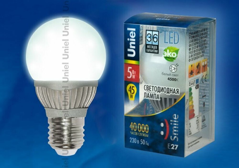 LED-G60-5W/WW/E27/FR ALS01SL Лампа светодиодная. Форма шар, матовая колба. Материал корпуса алюминий. Цвет свечения теплый белый. Серия Aluminium Sm