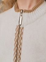 Кофта вязаная на молнии