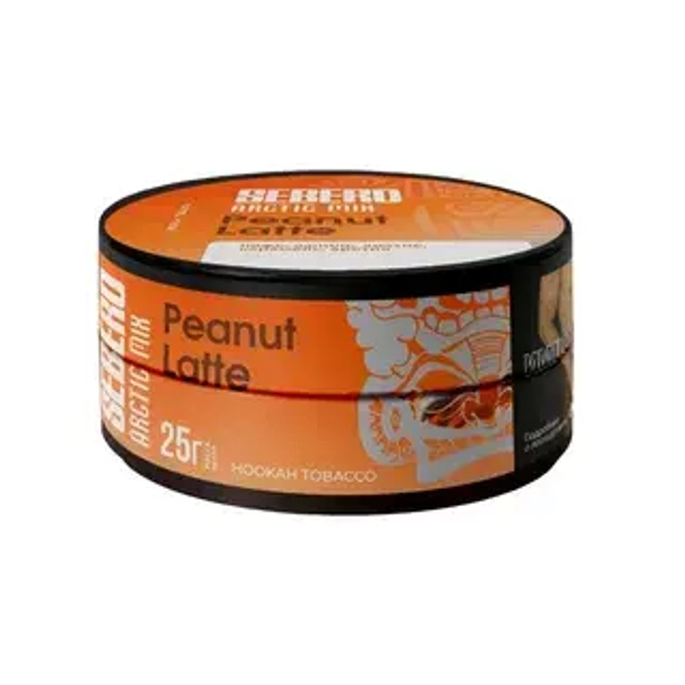 М. Табак для кальяна Sebero Arctic mix Peanut Latte (Кофе, ваниль, арахис, карамель, арктик) 25гр