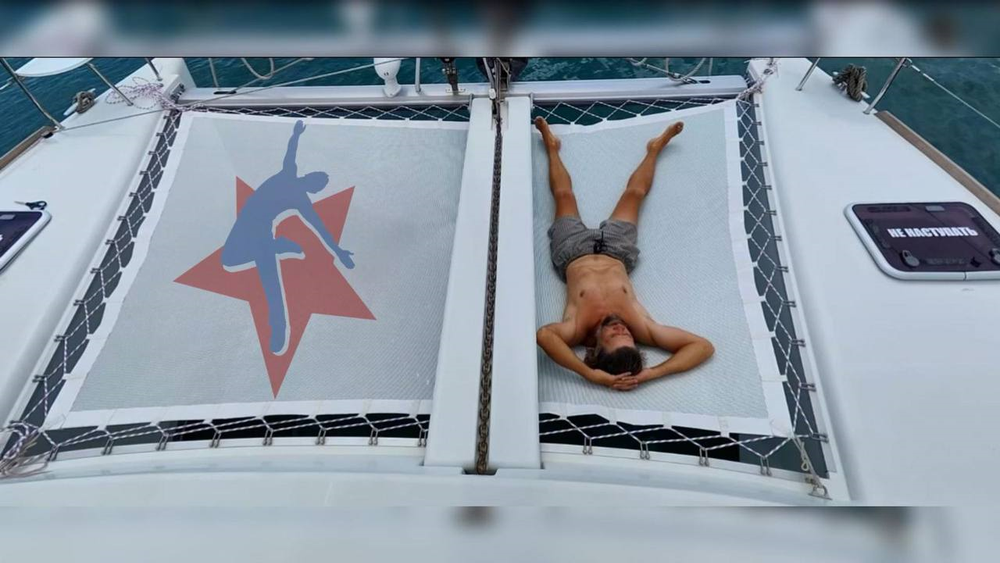 Сетка для трамплина катамарана  и тримарана - размер на заказ