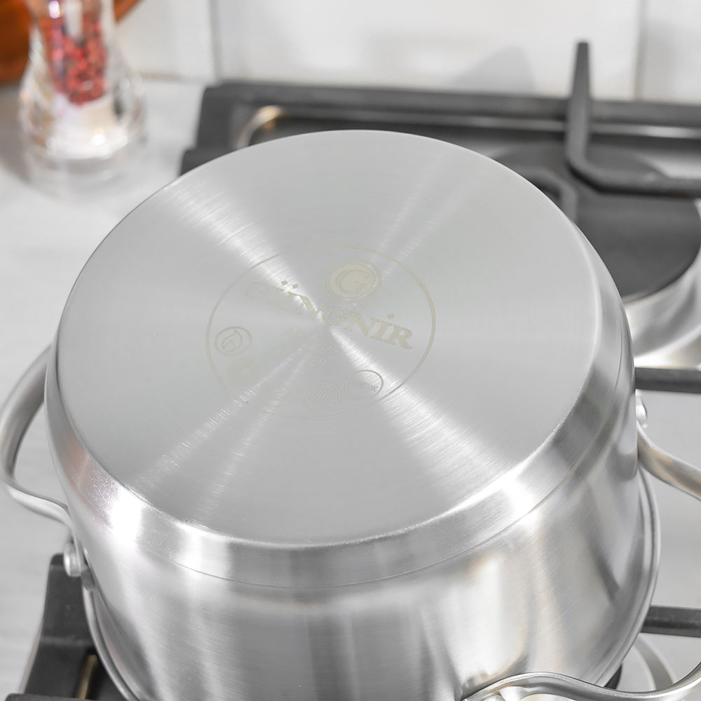 Кастрюля 1,6л нерж "Mono chrome" 16*9,5см