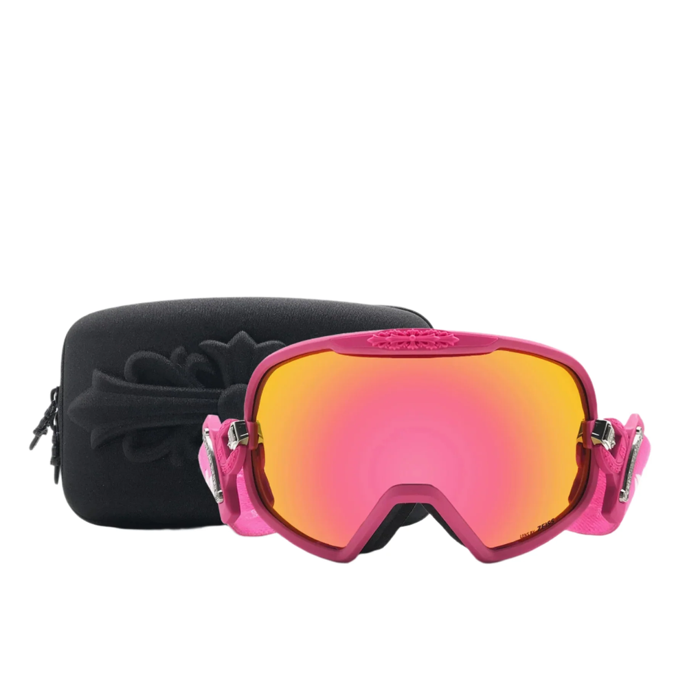 Chrome Hearts SILVER MORNING PINK Anti fog Unisex Ski Goggles