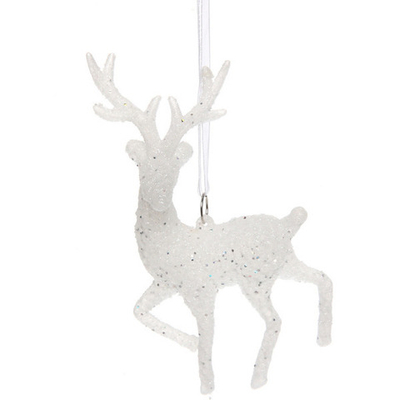 Подвеска «Северный олень» 8*14,5 см, Белый