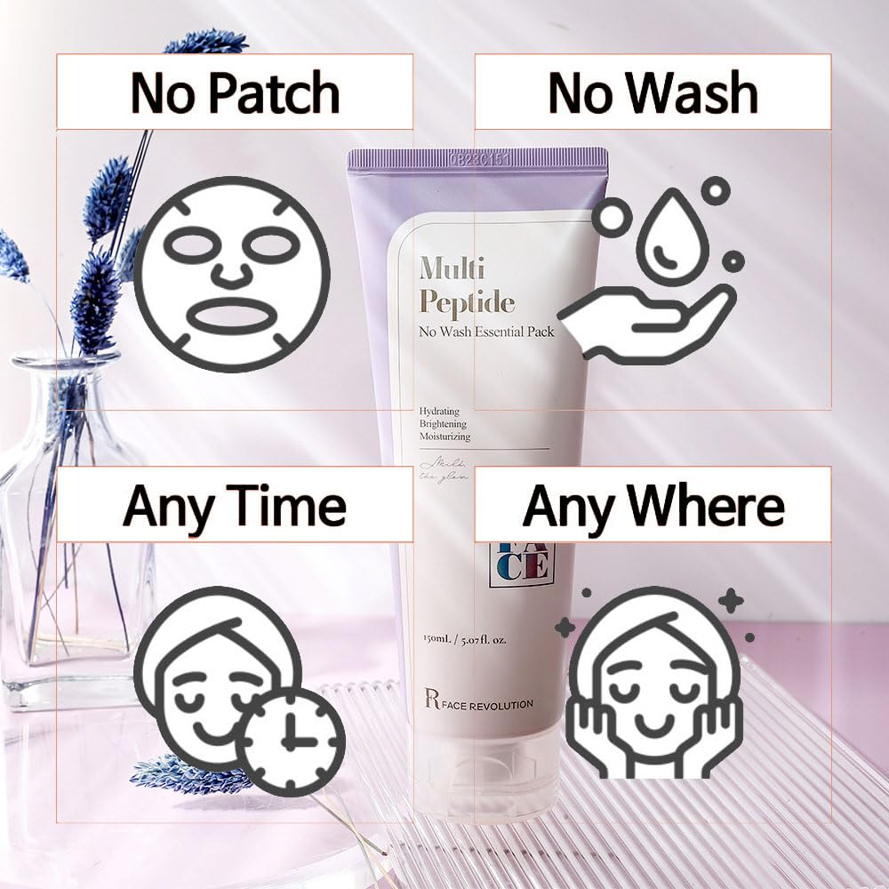 Маска ночная с пептидами Face Revolution Multi Peptide No Wash Essential Pack, 150 мл