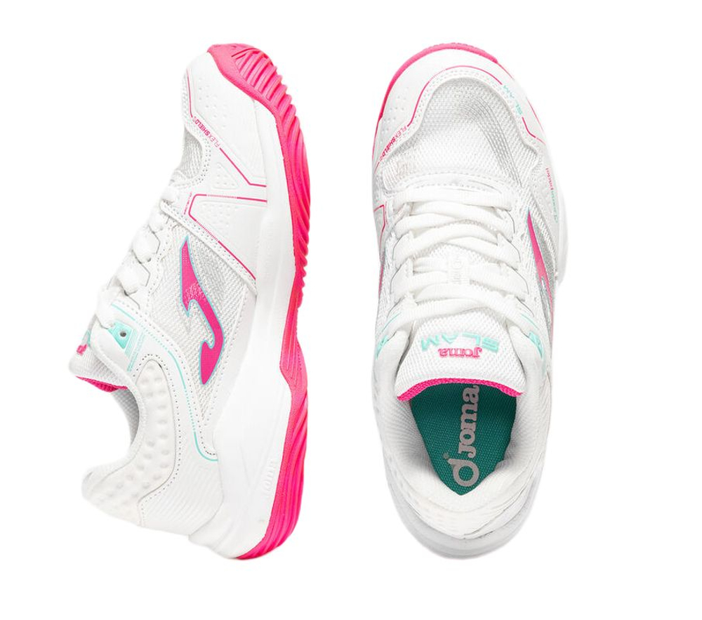Детские кроссовки для Падел Joma Slam JR 2632 - white/pink