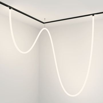 Трековый магнитный подвесной светодиодный светильник TR101-2-100W4K-B черный Tau Exility Maytoni