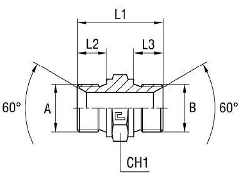 Соединение P BSP 1.1/4" BSP 1.1/4"