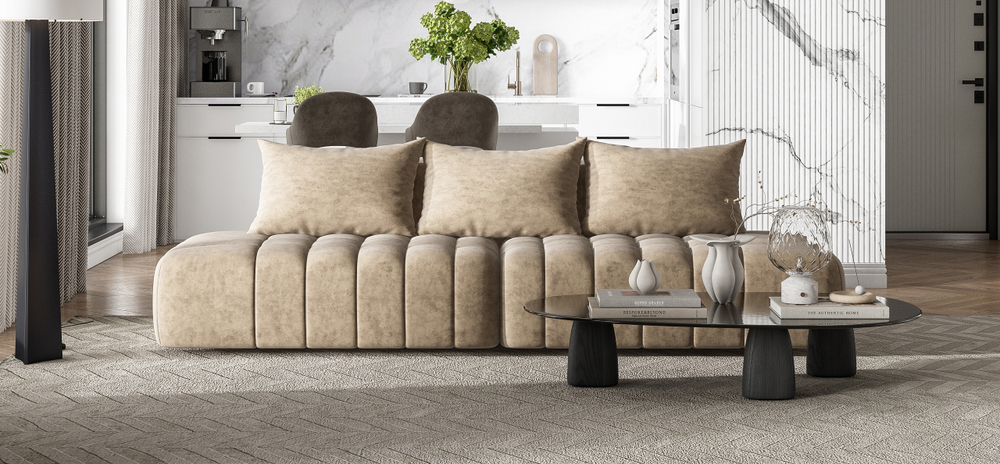 Диван Босс Твин прямой Велюр Роял тауп