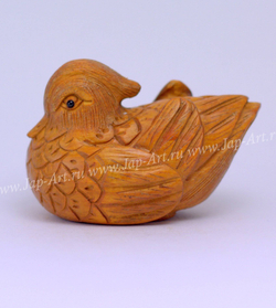 Нэцкэ Утка мандаринка