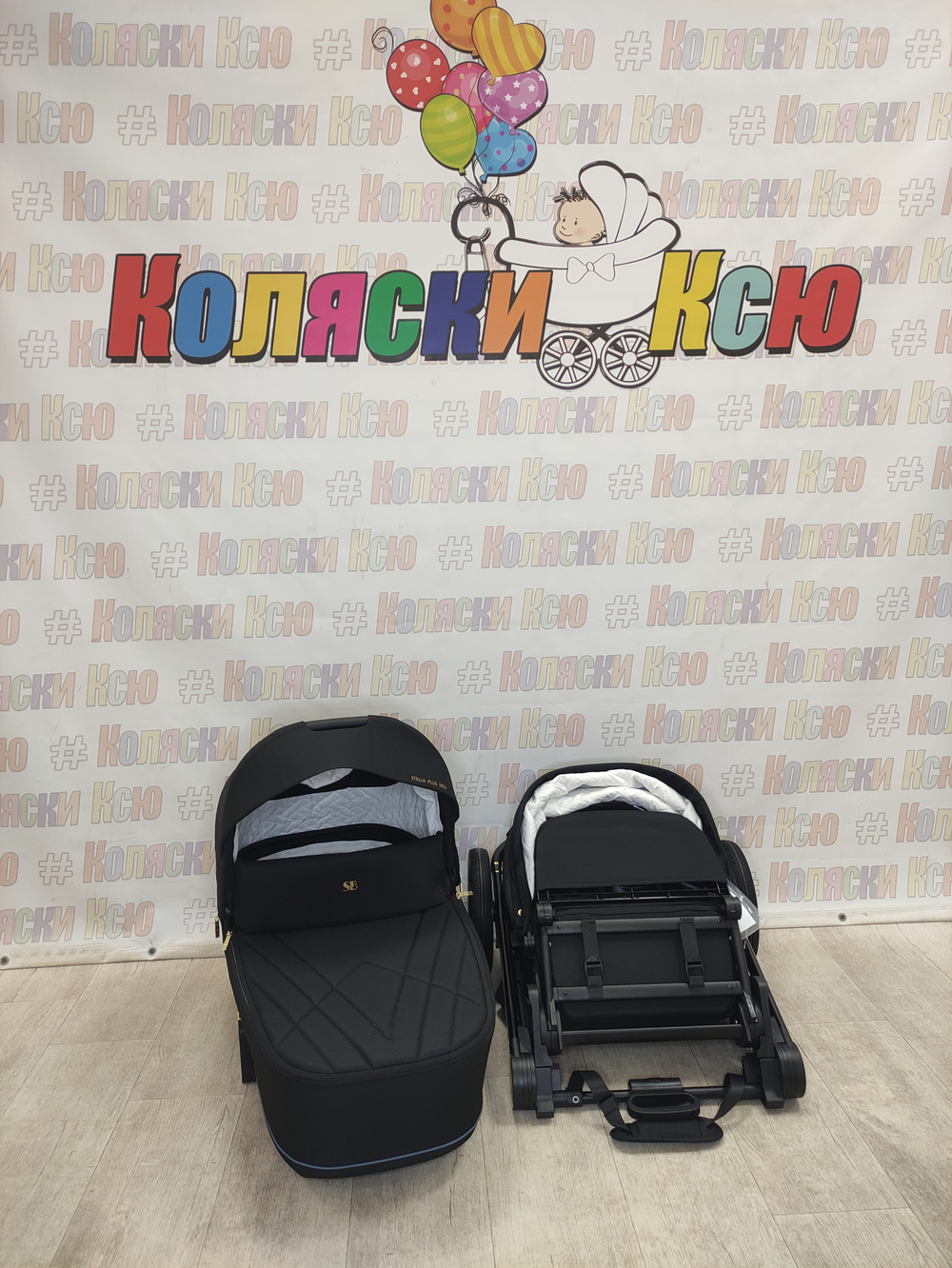 Модульная коляска Sweet Baby Stella Plus Therma Black