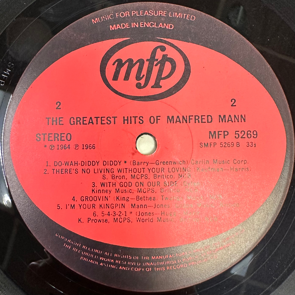 Manfred Mann - The Greatest (UK 1972г.)