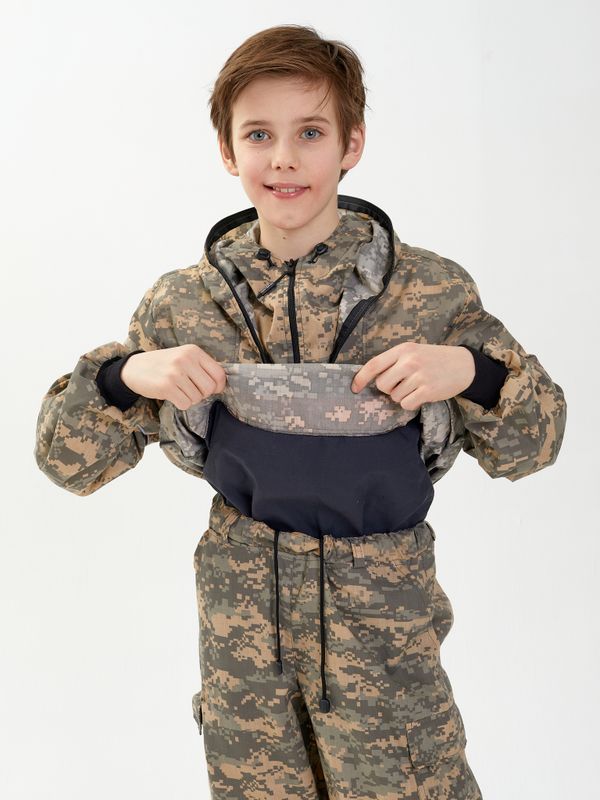 Костюм летний Антигнус-Детский ткань Сорочка цвет 128/2 (светлый пиксель)