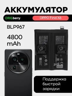 Аккумулятор для OPPO Find X6 4800 mAh (BLP967)