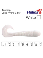 Твистер несъедобный Helios Long Hybrid 3,55"/9,0 см MIX 100шт. (HS-15-031-N)