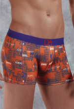 Яркие трусы-боксеры с принтом Doreanse Traveler (Размер: S) (Цвет: оранжевый)
