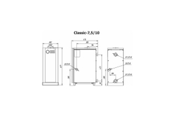 Напольный газовый котел lemax Classic-7,5 145328