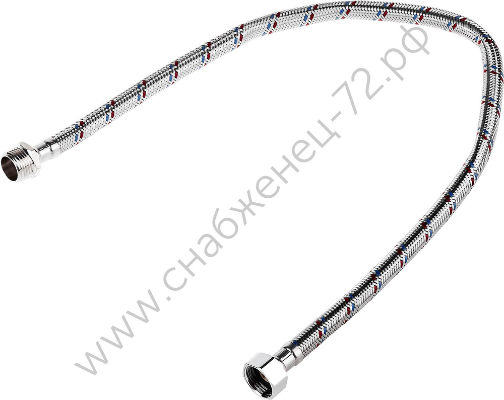 ЗУБР 1/2″, 0.6 м, гайка-штуцер, Гибкая подводка для воды (51005-G/S-060)