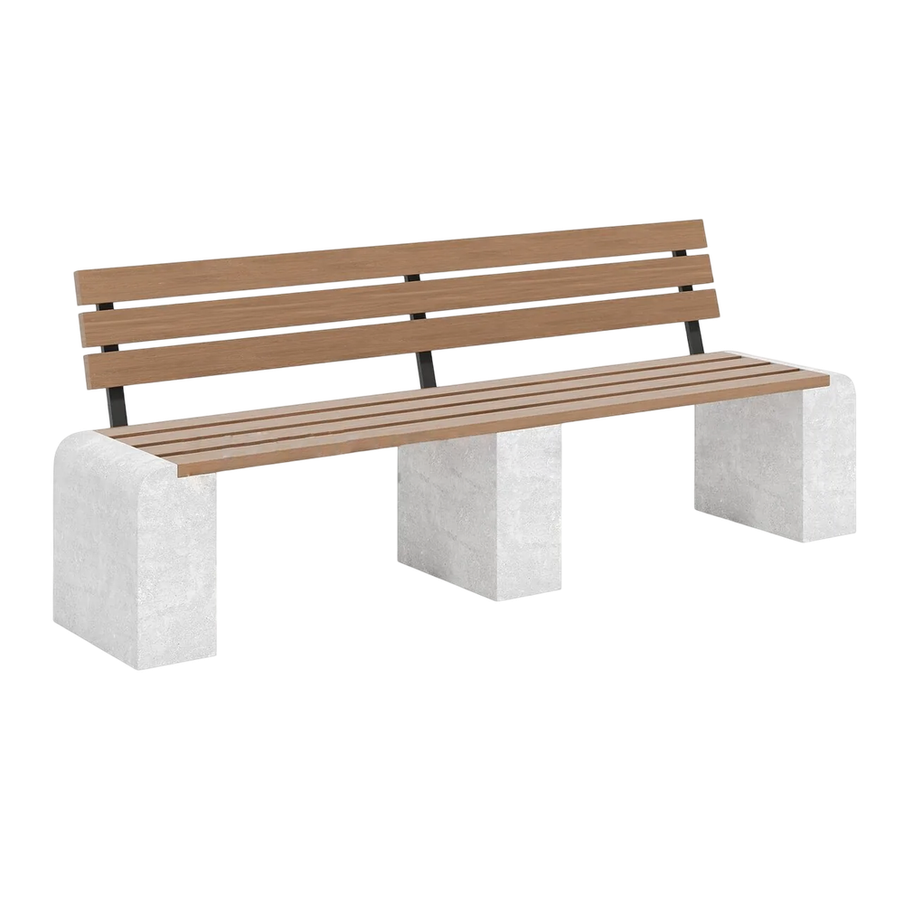 Скамья парковая «Конталин» со спинкой