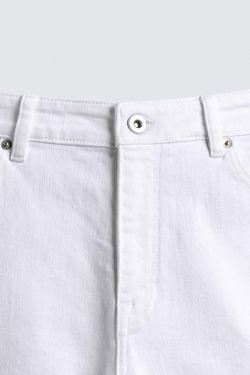 ZARA ДЖИНСЫ SKINNY FIT С РАЗРЕЗАМИ, БЕЛЫЙ