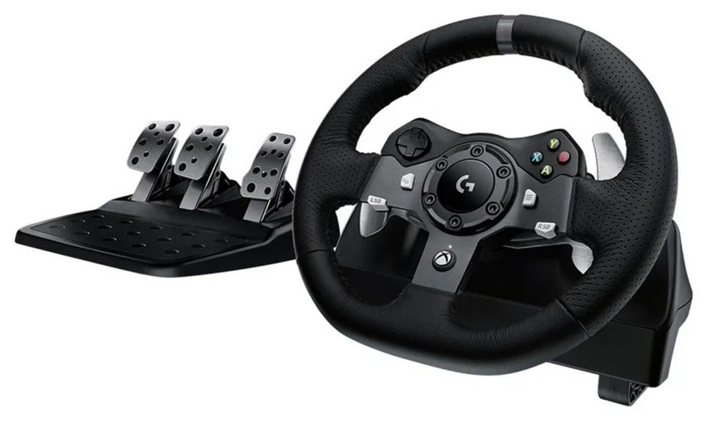 Комплект Logitech G G920 Driving Force, черный