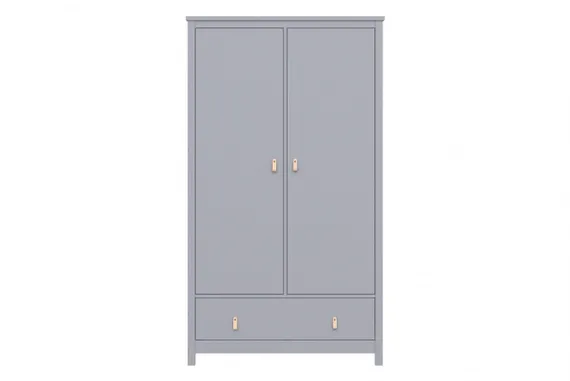 Шкаф двухдверный Ellipse Wood Серый