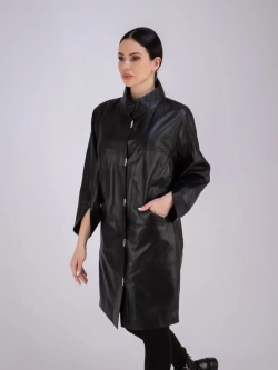 Плащ женский кожаный длинный Турция