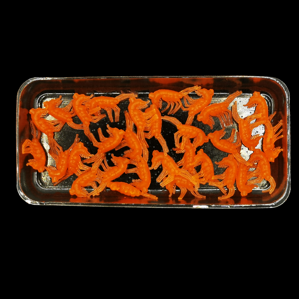 Рыболовные, силиконовые приманки. Рачки мормыш RuBaits Shrimp креветка. Набор для рыбалки на щуку, судака, окуня, форель. Зимняя рыбалка, микроджиг.