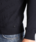 Хлопковый свитер Karl Lagerfeld - темно-синий(655006 524399)