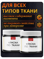 Комбо красок по ткани (черная) 2х20 мл
