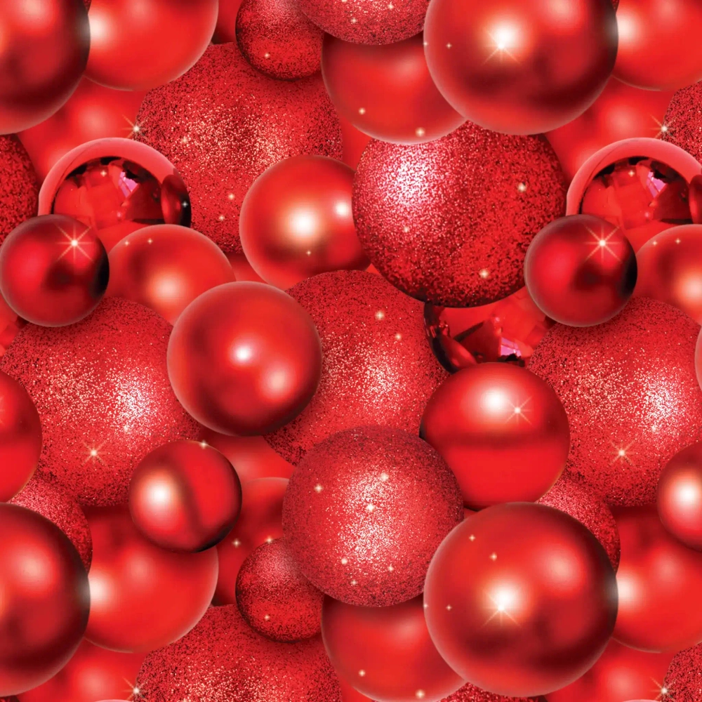 Бумага упаковочная 50х70 см «Волшебные шары», красный (1 лист)