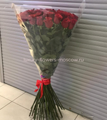 51 Роза Эквадор 90см под ленту
