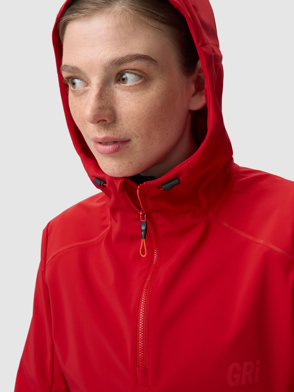 Анорак женский Маяк красно-оранжевый