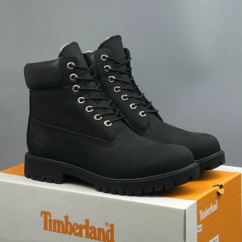 Ботинки Timberland на меху #362 (черн.)