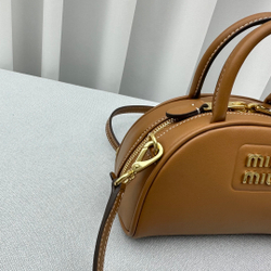 Miu Miu Leather Top-Handle Bag 18 cm