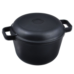 Казан алюминий, антиприг, 5 л, с крыш-сковородой, Нева Металл, 6850